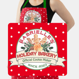 Cookie Maker Personalizado Apron de Natal