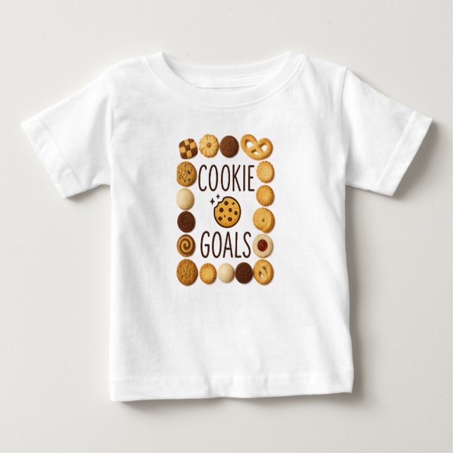 Cookie Metade Camisa do Toddler (Frente)