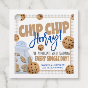 Cookie Obrigado Etiqueta do presente