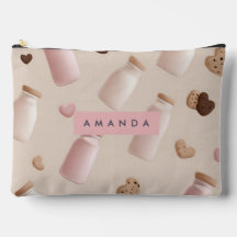 Cookie-rosa-branca e leite de morango personalizad