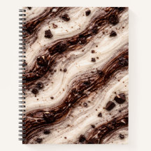 Cookies and Cream Milkshake Marble Texture Design