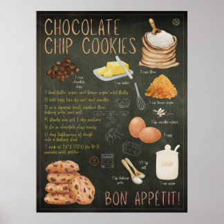 Cookies Chip de Chocolate Recebem Impressão Chalkb