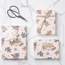 Cookies de pão-de-açúcar e Natal de chá