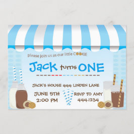 Cookies e Convites de aniversário para bebês