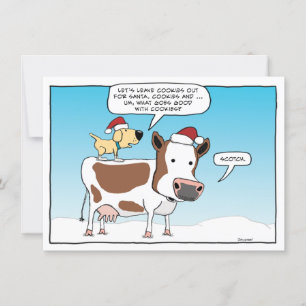 Cookies engraçados e uísque para Papais noeis no N