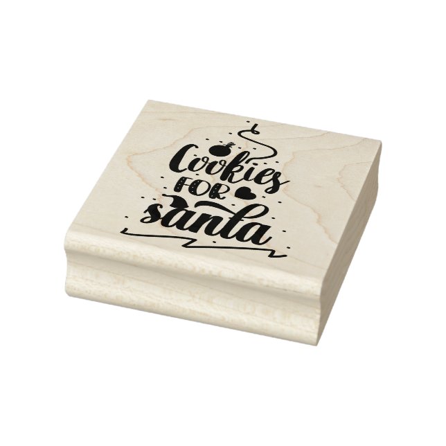 Cookies para Papais noeis de carimbo de Natal (Carimbo)