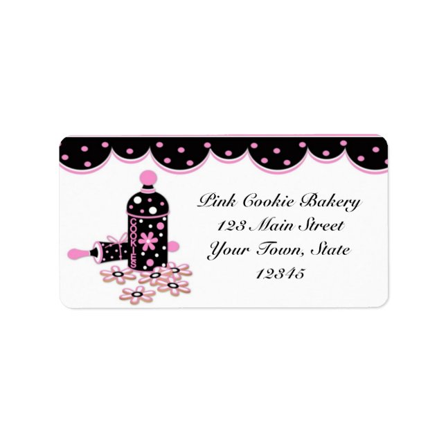 Cookies Rosa, Etiqueta de Panificação (Frente)