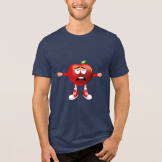 Cool Bored Red Apple Cartoon Shirt