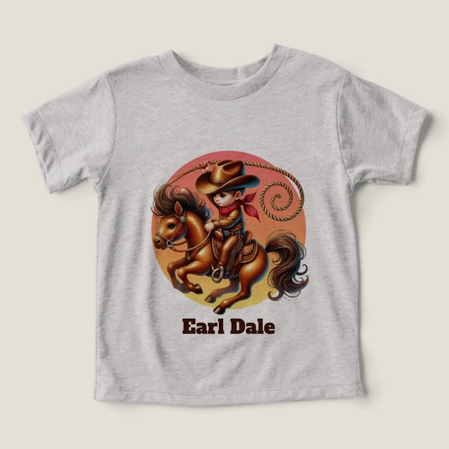 Cool boys cowboy customizable  (Design frontal)