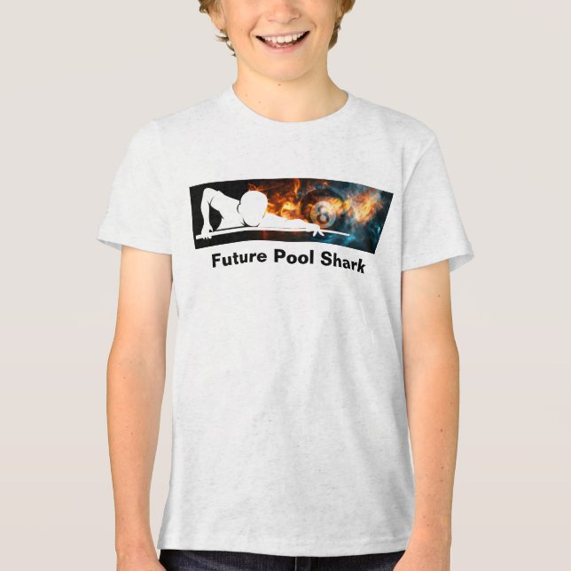 Cool Boys Future Pool Shark Billiards Tshirt (Frente)