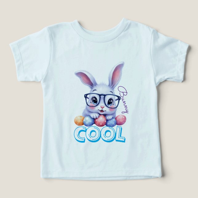 Cool Bunny Easter Personalized Name Kids (Design frontal)