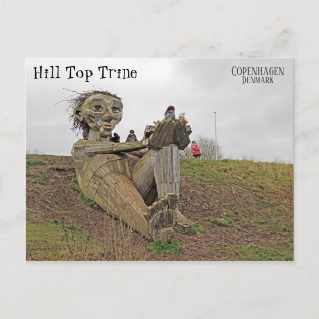 Cool cartão postal de Troll dinamarquês! (Frente)