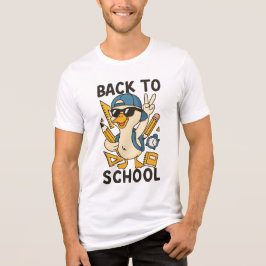 Cool Duck Back to School Design Funny Cartoon Goos