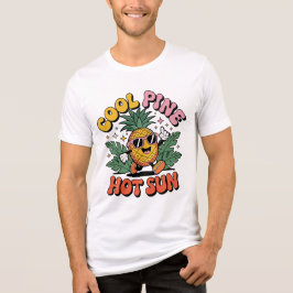 Cool Pine Hot Sun Retro Pineapple Summer Vibes