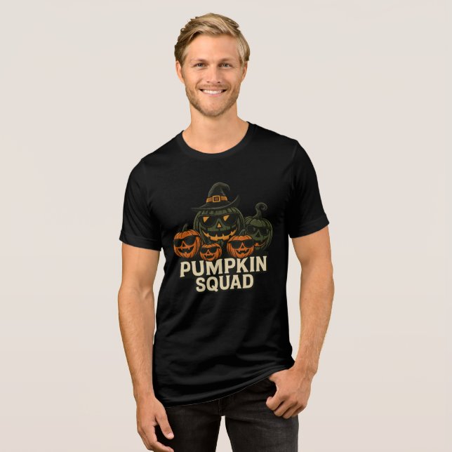 Cool Pumpkin Squad Halloween Design (Frente Completa)