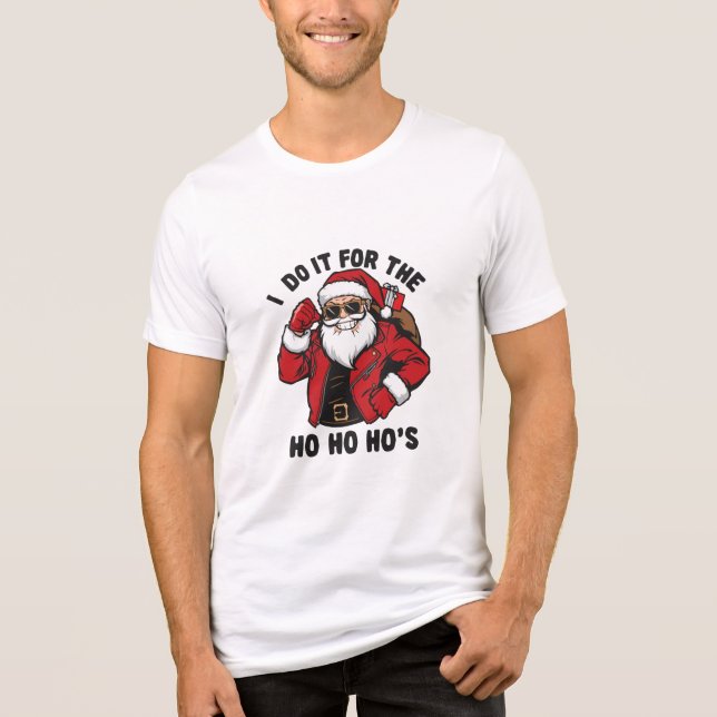 Cool Santa I Do It For The Ho Ho Hos  (Frente)