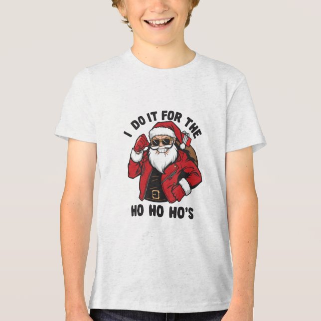 Cool Santa I Do It For The Ho Ho Hos  (Frente)