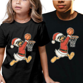 Coolest Christmas Sporty Duck Slam Dunk