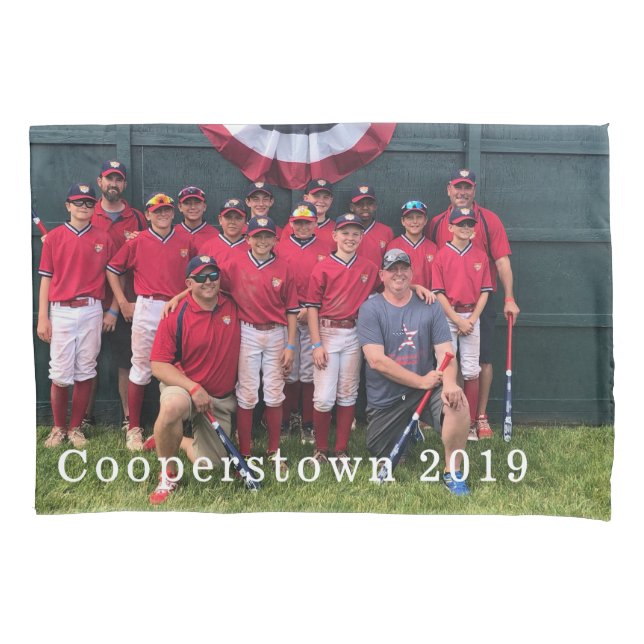 Cooperstown NY Baseball Team Photo Coach Player (Frente)