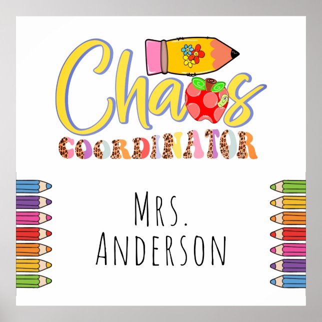 Coordenador do Caos Poster (Frente)