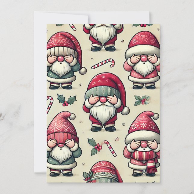 Coordenando Cartão Sem Espiar com Verso para Crian (Frente)