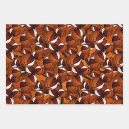 coordenando padrões de basquetebol brancos maroon