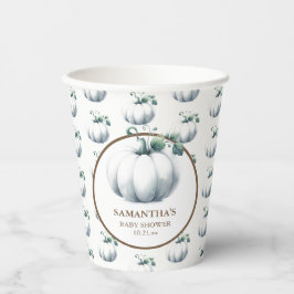 Copas de Chá de fraldas White Pumpkin