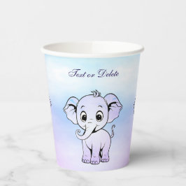 Copas de papel de elefante giro