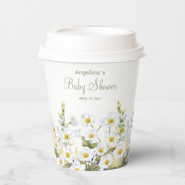 Copas de papel do chá de fraldas