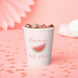 Copas de papel personalizadas para melancia