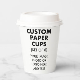 Copas personalizadas de papel [8] com tampas