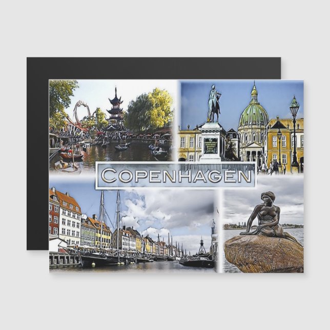 Copenhaga - Dinamarca - Mosaico - (Frente/Verso)