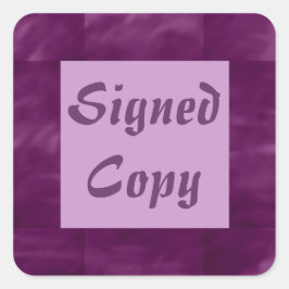 Cópia Assinada - Etiquetas Quadradas ( nº 15)