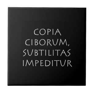 Copia ciborum subtilitas impeditur