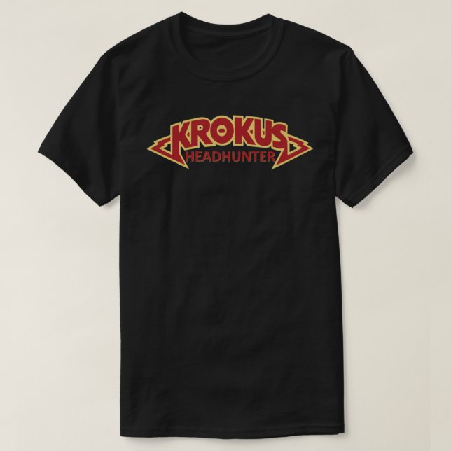 Cópia Clássica de Camiseta Krokus Headhunter (Frente do Design)