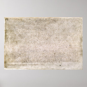 Cópia do impressão da réplica da Magna Carta