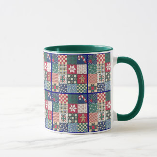 Copo da caneca da edredão de retalhos do país