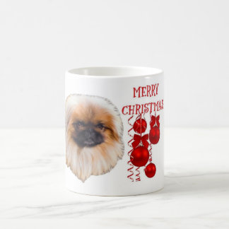 Copo da caneca do café do Natal de Pekingese