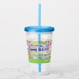 Copo De Acrílico 100ª Festa de aniversário de presentes personaliza