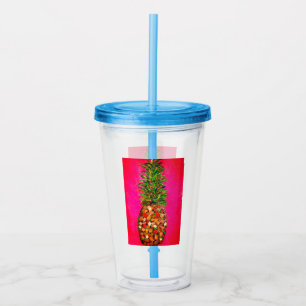 Copo De Acrílico Abacaxi - Tumbler acrílico
