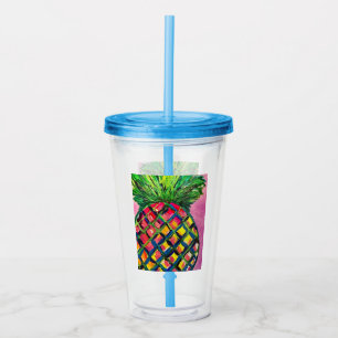 Copo De Acrílico Abacaxi - Tumbler acrílico