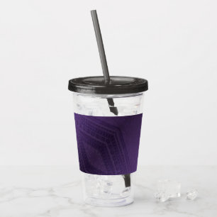 Copo De Acrílico Aceitação Padrão de Boho Eclético Violet