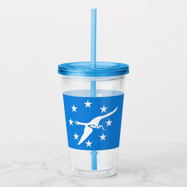 Copo De Acrílico Acrylic Tumbler com bandeira de Corpus Christi, Te (Frente)