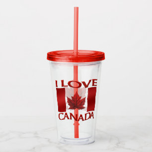 Copo De Acrílico Adoro os presentes personalizados do Canadá