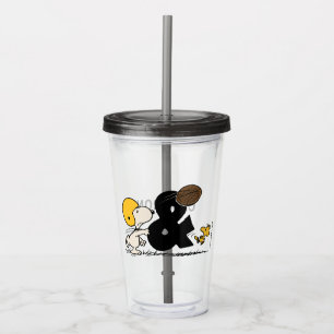 Copo De Acrílico Amendoins Futebol Snoopy & Woodstock