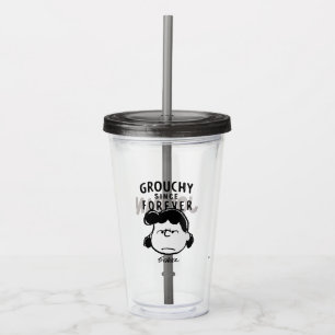 Copo De Acrílico Amendoins Grouchy Since Forever Lucy