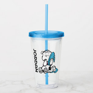 Copo De Acrílico Amendoins Linus & Snoopy