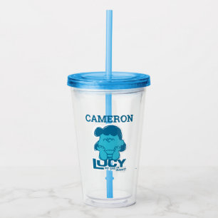 Copo De Acrílico Amendoins Lucy Quem diz que sou Crabby?