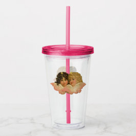 Copo De Acrílico Anjos Vitorianos