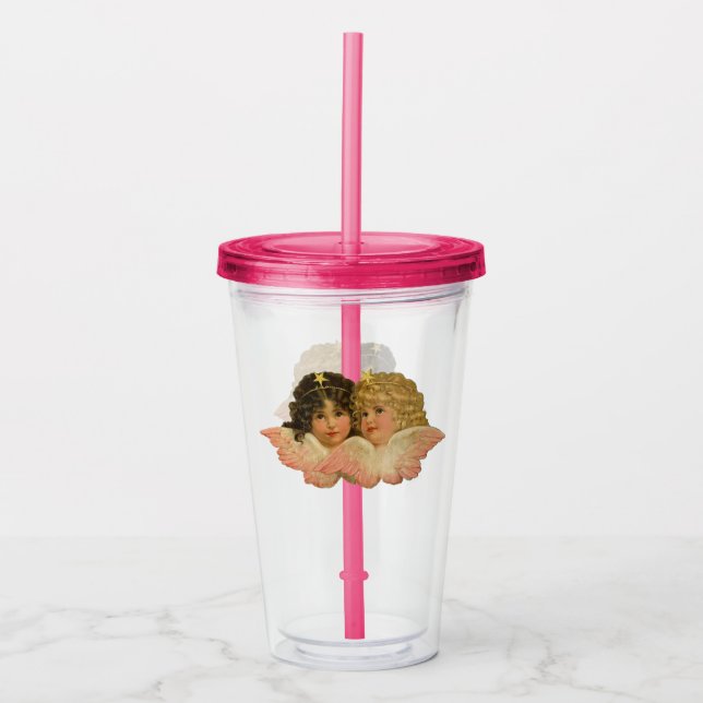 Copo De Acrílico Anjos Vitorianos (Frente)
